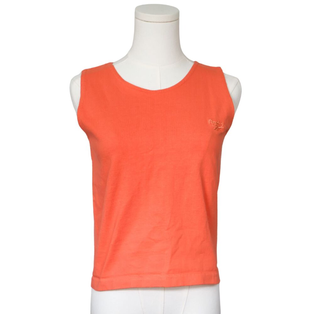 Vintage Y2K Reebok Athletic Tank Small Orange